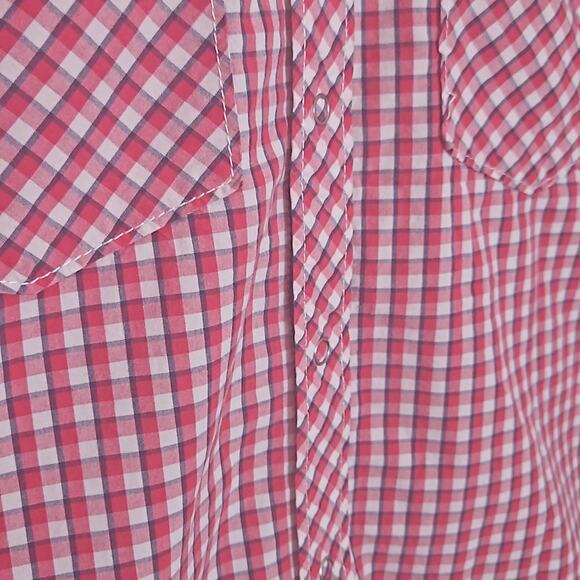 H&M L.O.G.G Fitted Collar Button Down Plaid Shirt Sz Medium - Picture 5 of 11